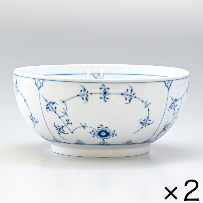 2個セット ロイヤルコペンハーゲン ブルーフルーテッド プレイン 21cm ボウル 1101457 1016766 北欧食器 洋食器 ROYAL COPENHAGEN【スペシャルラッピング660円(別売り)】