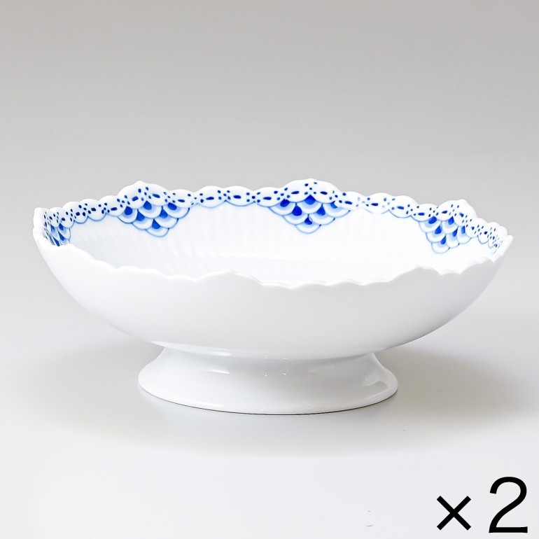 2個セット ロイヤルコペンハーゲン プリンセス プレート ケーキディッシュ 足つき 17.5cm 1104427 1026451 北欧食器 洋食器 【スペシャルラッピング1100円(別売り)】