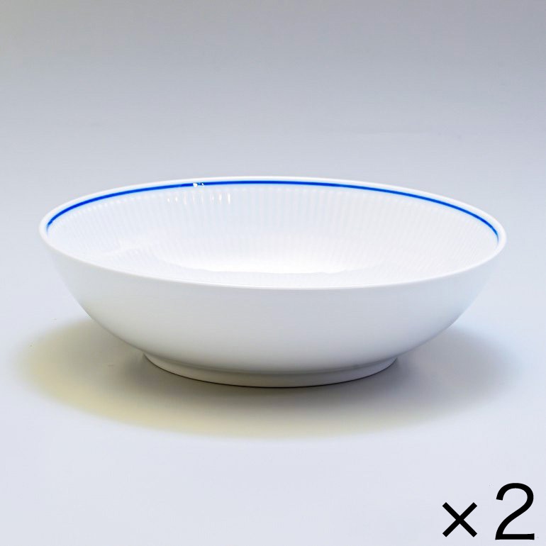 2個セット ロイヤルコペンハーゲン ブルーライン ボウル 21cm 1658577 (1058885) 北欧食器 洋食器 ROYAL COPENHAGEN【スペシャルラッピング660円(別売り)】