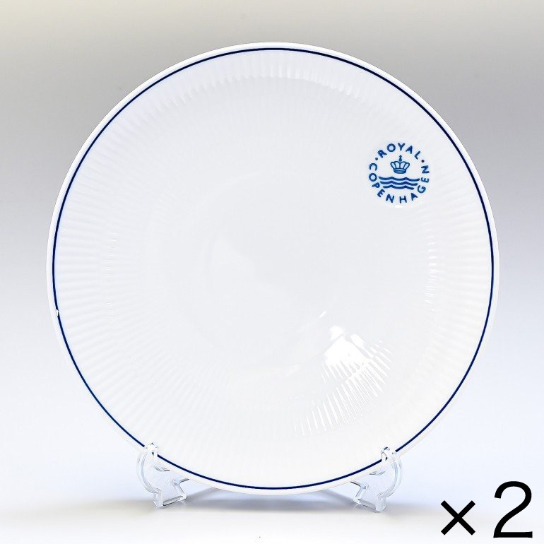 2個セット ロイヤルコペンハーゲン ブルーライン クーププレート 27cm 1658735 (1058882) 名入れ可有料 北欧食器 洋食器 ROYAL COPENHAGEN【スペシャルラッピング660円(別売り)】