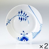 ヘレンド HEREND スーププレート インドの華 洋食器 21cm 皿 手描き