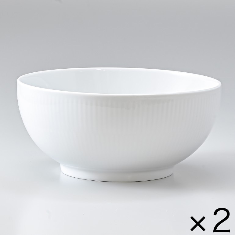 ロイヤルコペンハーゲン フルーテッド　ボール2個 2個セット ロイヤルコペンハーゲン ホワイトフルーテッド ボウル