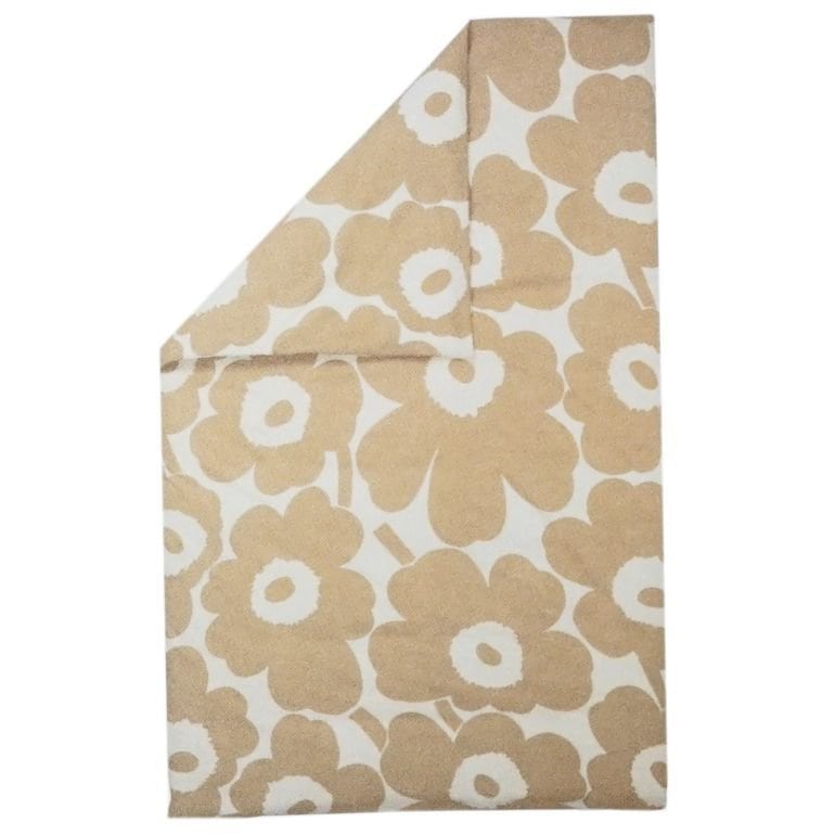 マリメッコ marimekko デュベカバー Unikko ウニッコ 掛け布団カバー シングル 150×210cm ベージュ×コットン 070870 880 北欧雑貨 北欧デザイン【スペシャルラッピング660円(別売り)】