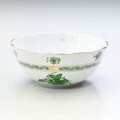 Herend ヘレンド アポニーグリーン サービストレー プレート 持ち手付き Herend ヘレンド アポニーグリーン サービストレー プレート 持ち