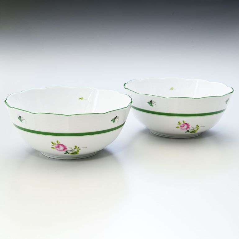 ヘレンド ボウル ペア 2個セット ウィーンのバラ 洋食器 16ｃｍ 365000 VRH 【00365000-VRH】【スペシャルラッピング660円(別売り)】