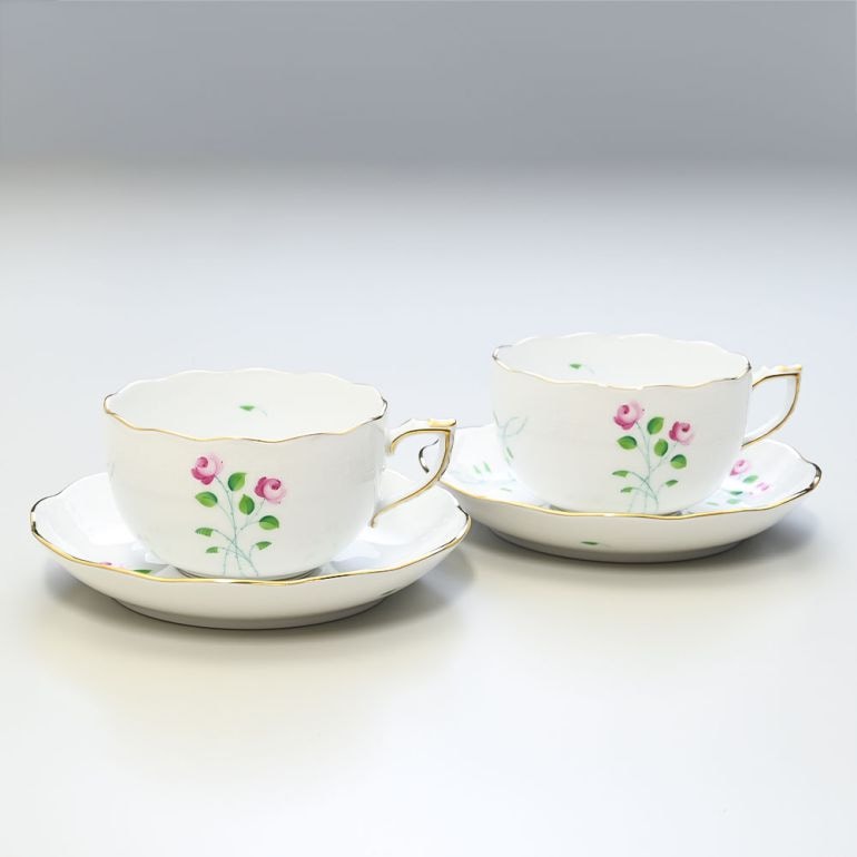 ヘレンド ティーカップ&ソーサー ペア 2個セット AKPシリーズ 洋食器 200ml 手描き 724000 AKP 【00724000-AKP】 カップアンドソーサー 【スペシャルラッピング660円(別売り)】