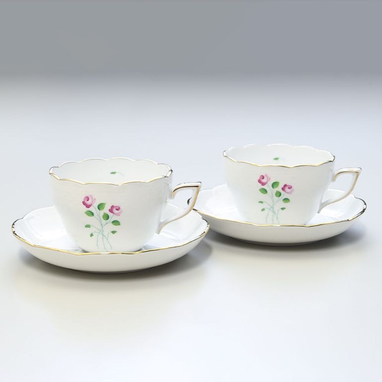 ヘレンド ティーカップ&ソーサー ペア 2個セット AKPシリーズ 洋食器 200ml 手描き 兼用カップ（ティー・コーヒー） 730000 AKP 【00730000-AKP】 カップアンドソーサー 【スペシャルラッピング660円(別売り)】