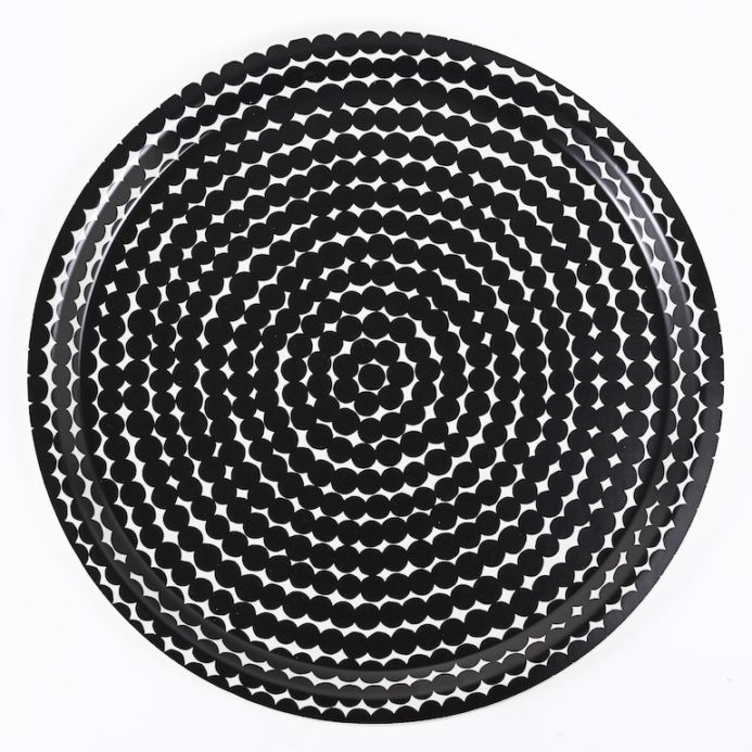 マリメッコ marimekko トレイ お盆 丸盆 31cm Siirtolapuutarha シ