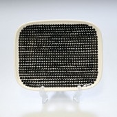 【名入れ可有料】マリメッコ marimekko プレート スクエア 15cm×12ｃm Rasymatto ラシィマット ブラック×ホワイト 食器 皿 067844 190 北欧食器 洋食器【スペシャ