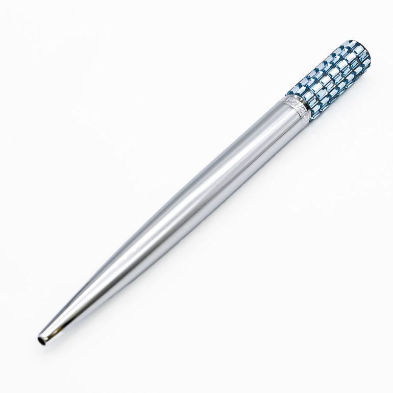 スワロフスキー SWAROVSKI LCT002 ボールペン シルバー×ブルー 5623052 名入れ有料可 名入れギフト ボールペン 文房具【スペシャルラッピング660円(別売り)】