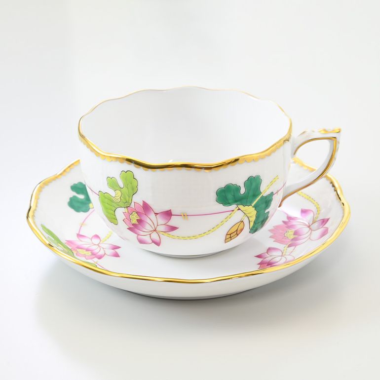 ヘレンド HEREND ティーカップ&ソーサー ナルシス NEシリーズ 洋食器 200ml 手描き 724000 NE 00724000-NE カップアンドソーサー 【スペシャルラッピング660円(別売り)】