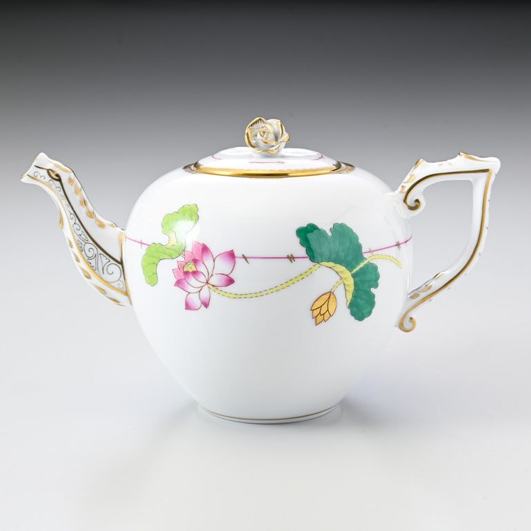 ヘレンド HEREND ティーポット ナルシス NEシリーズ 洋食器 800ml 手描き 20606009 NE【スペシャルラッピング660円(別売り)】