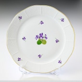 ヘレンド HEREND プレート VIOLETシリーズ 洋食器 25cm 皿 手描き 524000 VIOLET 00524000-VIOLET【スペシャルラッピングB対応(別売り)】