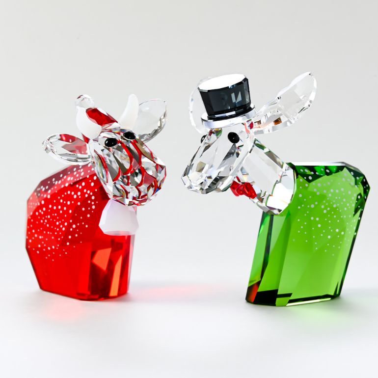 スワロフスキー SWAROVSKI 2021年度限定生産品 フィギュリン Mo&Ricci Holiday クリスマス 5597046 インテリア オブジェ 置物【スペシャルラッピング660円(別売り)】