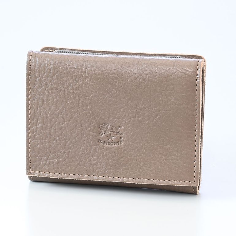 イルビゾンテ IL BISONTE 財布 三つ折り財布 メンズ レディース バケッタレザー トルトラ C0593P 618 SMW043PV0005GY103B 箔押し名入れ可有料【スペシャルラッピング660円(別売り)】