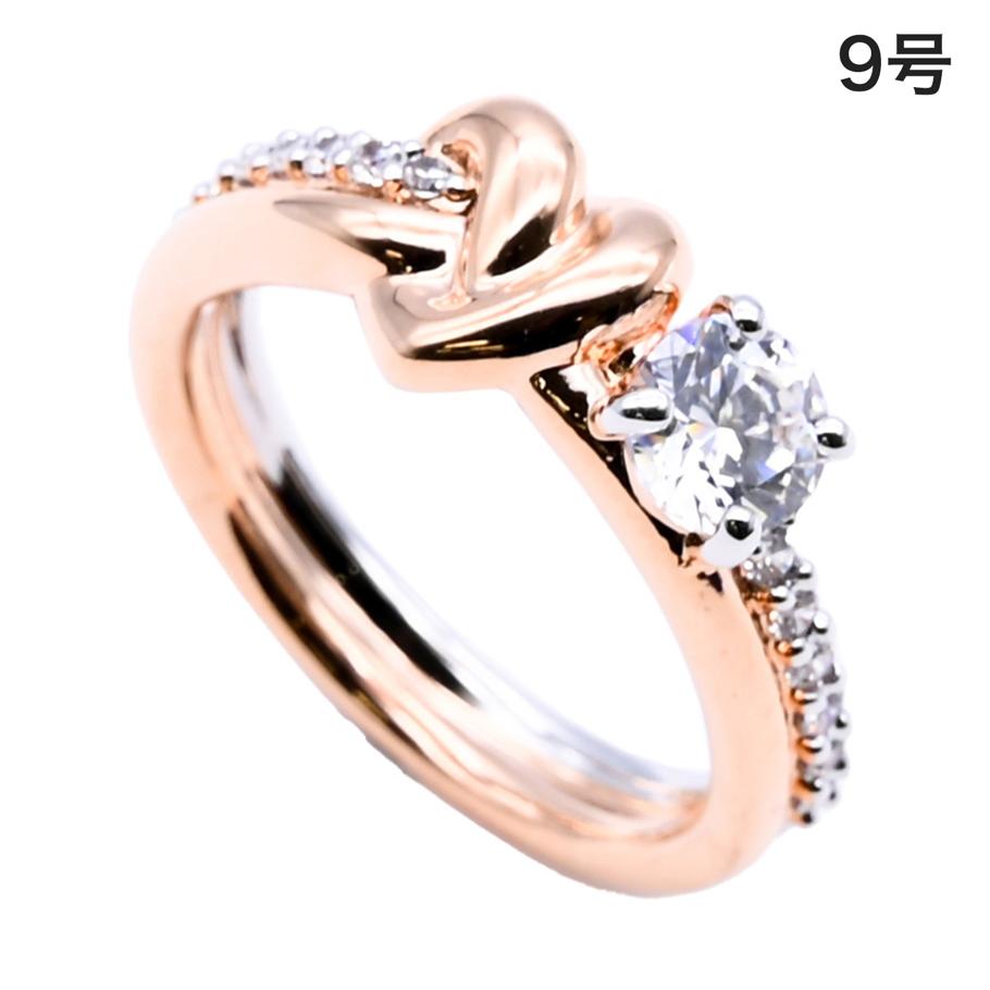 スワロフスキー SWAROVSKI リング 指輪 9号 ハート ライフロング ハート Lifelong Heart ローズゴールド×クリア 5535407【スペシャルラッピング660円(別売り)】
