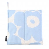 マリメッコ marimekko ポットホルダー 鍋敷き Pieni UNIKKO ウニッコ コットン×インディゴ 071448 801  刺しゅう可有料 北欧雑貨 北欧デザイン クロネコゆうパケット限