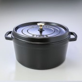 ストウブ staub ピコ ココット ラウンド 28cm 鋳物 ホーロー 鍋 なべ 調理器具 キッチン用品 ブラック 6.7L 1102825 (40500-281-0) 名入れ可有料