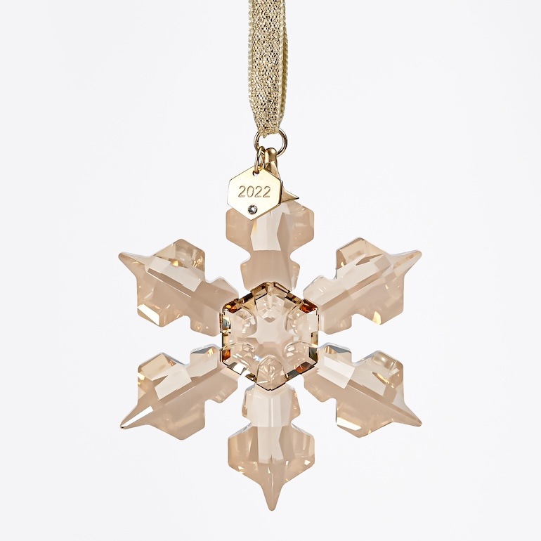 スワロフスキー SWAROVSKI 2022年度限定生産品 クリスマス Festive オーナメント スノーフレーク ゴールド 飾り 5634888 インテリア オブジェ 置物【スペシャルラッピング660円(別売り)】