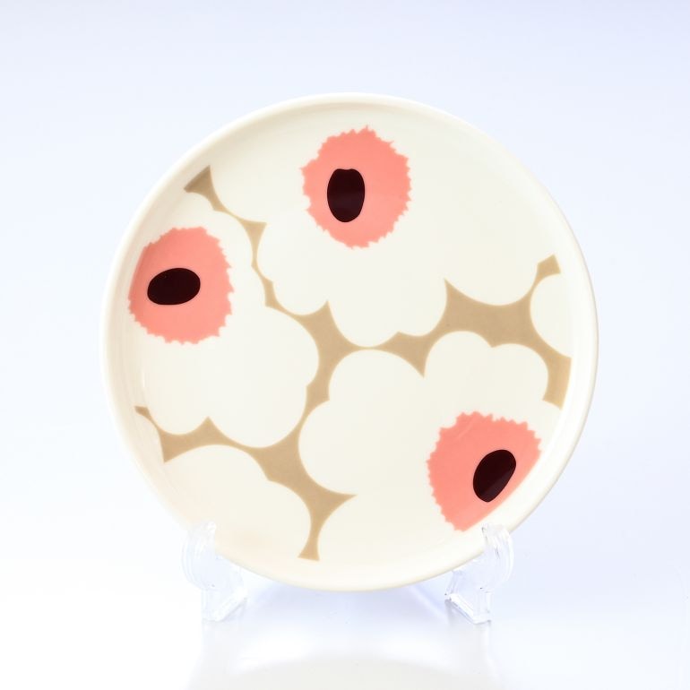 【名入れ可有料】マリメッコ marimekko プレート 13.5cm UNIKKO ウニッコ クレイ×ホワイト 食器 皿 071832 183 北欧食器 洋食器【スペシャルラッピング660円(別売り)】