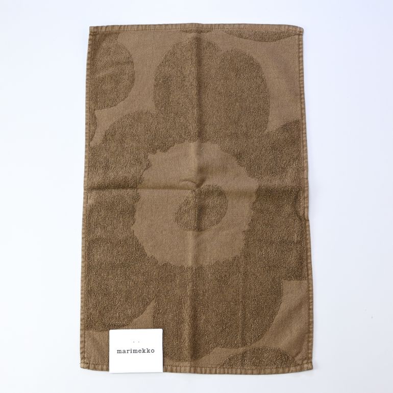 マリメッコ marimekko タオル ゲストタオル フェイスタオル 30cm×50cm UNIKKO ウニッコ ダークサンド 071782 300 名入れ 刺しゅう可有料 北欧雑貨 北欧デザイン  クロネコゆうパケット限定 送料無料<br>【スペシャルラッピング660円(別売り)】