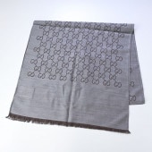 グッチ GUCCI ストール マフラー メンズ レディース 男女兼用 GG柄 ライトブラウン ウール70% シルク30% 165904 3G646 1264 【刺しゅう名入れ可有料】 【スペシャルラッピング1100円(別売り)】