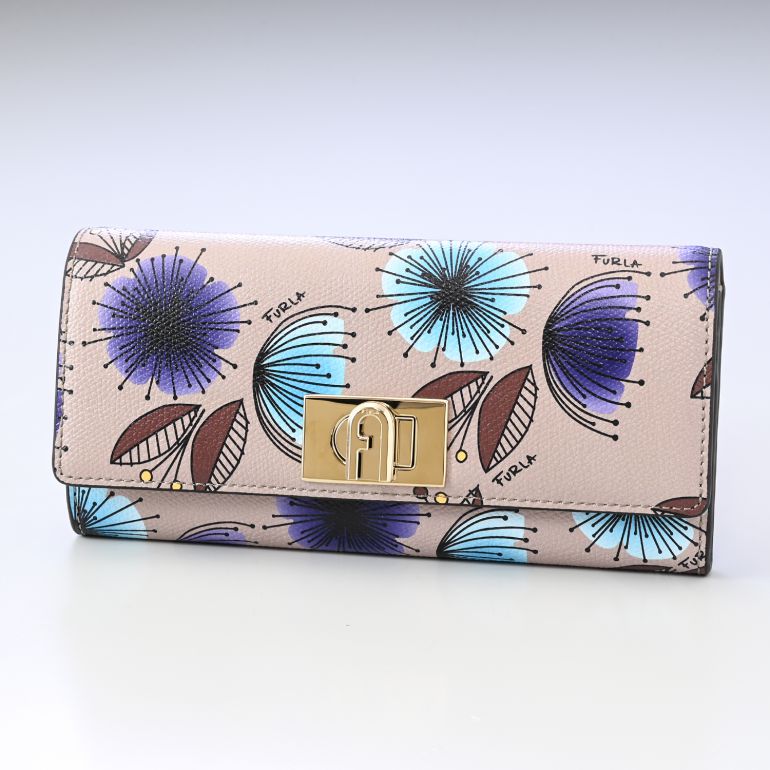 フルラ FURLA 長財布 レディース ターンロック ウォレット トニ バレリーナ PCV0ACO BX1187 B4K00 1007 名入れ可有料 箔押し 箔押し 純正紙袋・リボン付属 【スペシャルラッピング660円(別売り)】