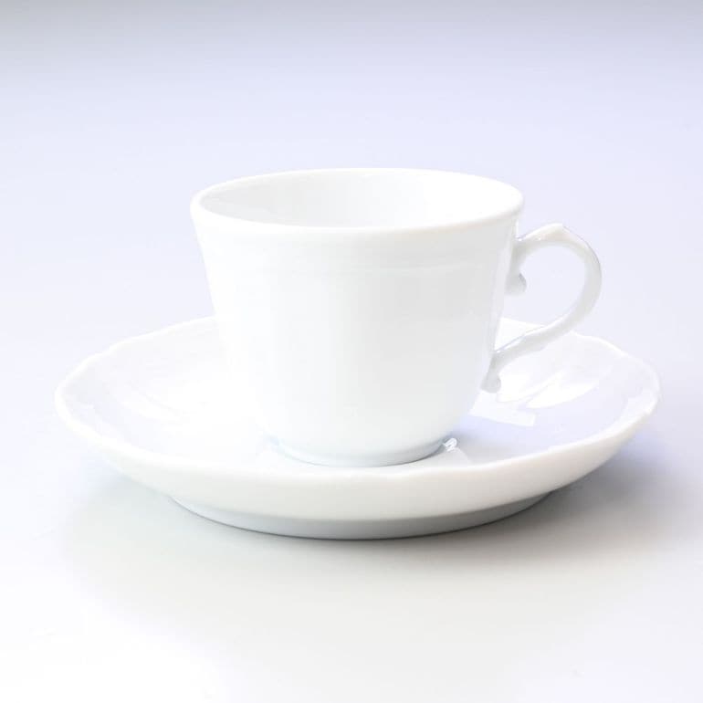 リチャードジノリ ジノリ1735 アンティコホワイト コーヒーカップ＆ソーサー 90ml 洋食器 白い食器 003RG00 FTZ301 0120B0 名入れ可有料 カップアンドソーサー 【スペシャルラッピング660円(別売り)】