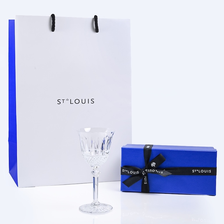 純正紙袋 リボンラッピング付 サンルイ グラス ポート ワイングラス 80ml クリスタル Saint Louis 12400500 洋食器