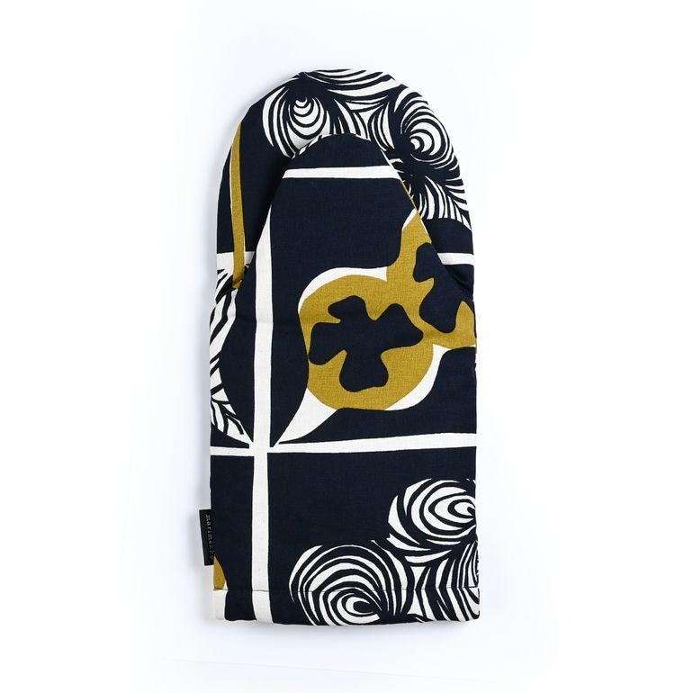 マリメッコ marimekko ミトン Pieni Rukinlapa ピエニ ルキンラパ 鍋つかみ ダークブルー×オリーブ 71965 560 刺しゅう可有料 北欧雑貨 北欧デザイン