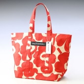 マリメッコ marimekko トートバッグ 舟形 レディース Pieni Unikko Peruskassi ベージュ×レッド 091445 836 北欧雑貨 北欧デザイン|バッグ|アイテムリスト