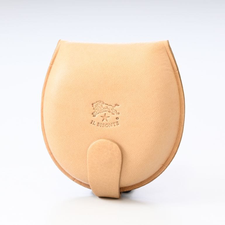 イルビゾンテ IL BISONTE コインケース 小銭入れ 馬蹄形 バケッタレザー ナチュラル ヌメ C0543P 120N SCP013PV0005NA152N 箔押し名入れ可有料【スペシャルラッピング660円(別売り)】