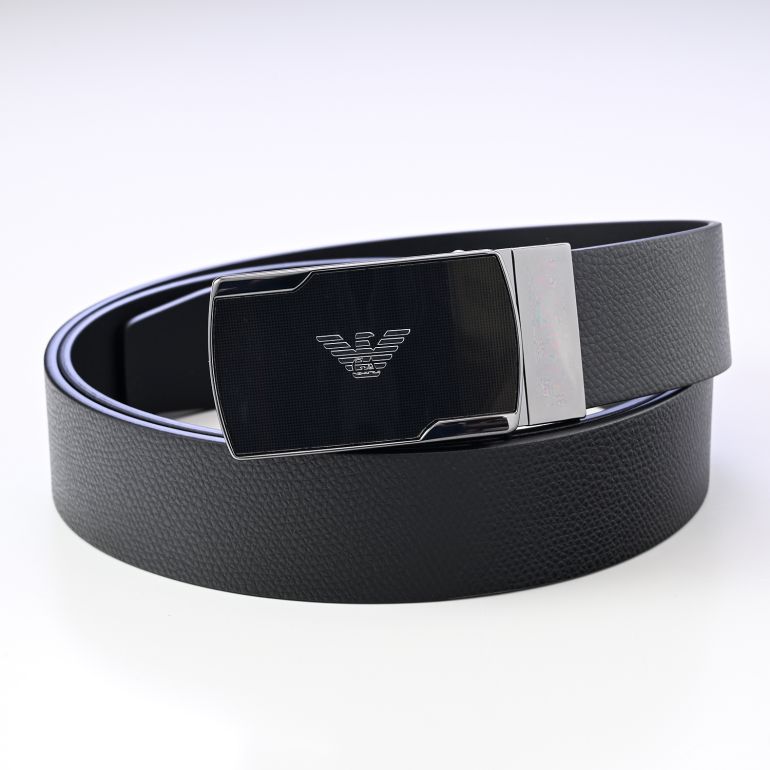 エンポリオ アルマーニ EMPORIO ARMANI ベルト メンズ 幅3.5cm ストリンガシステム対応 リバーシブル ブラック Y4S547 Y234J 88001【スペシャルラッピング660円(別売り)】