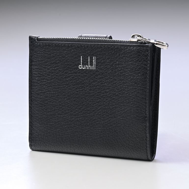 ダンヒル dunhill 二つ折り財布 メンズ デューク ファインレザー ブラック 23R2489GS001 名入れ可有料 箔押し【スペシャルラッピングB対応(別売り)】