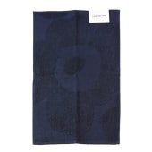 マリメッコ marimekko タオル ゲストタオル フェイスタオル 50×30cm UNIKKO ウニッコ ダークブルー 072212 500 名入れ 刺しゅう可有料 北欧雑貨 北欧デザイン  クロ