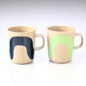 【名入れ可有料】マリメッコ marimekko マグカップ コップ 250ml ペア 2個セット Seireeni セイレーニ ダークブルー×ミント 072253 856 北欧食器 洋食器【スペシャル