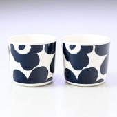 【名入れ可有料】マリメッコ marimekko ラテマグ ペア 2個セット UNIKKO ウニッコ コーヒーカップ スモール ダークブルー×ホワイト 072277 150 北欧食器 洋食器【スペシャル