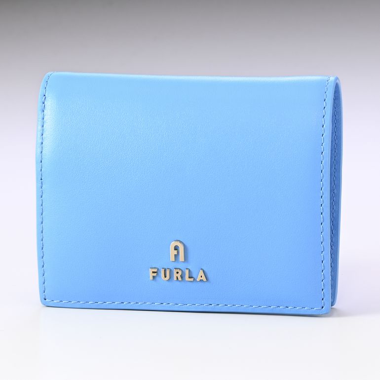 フルラ FURLA 二つ折り財布 レディース コンパクトウォレット セルリアン×ミンティー WP00295 BX1738 2034S 箔押し 純正紙袋・リボン付属 【スペシャルラッピング660円(別売り)】