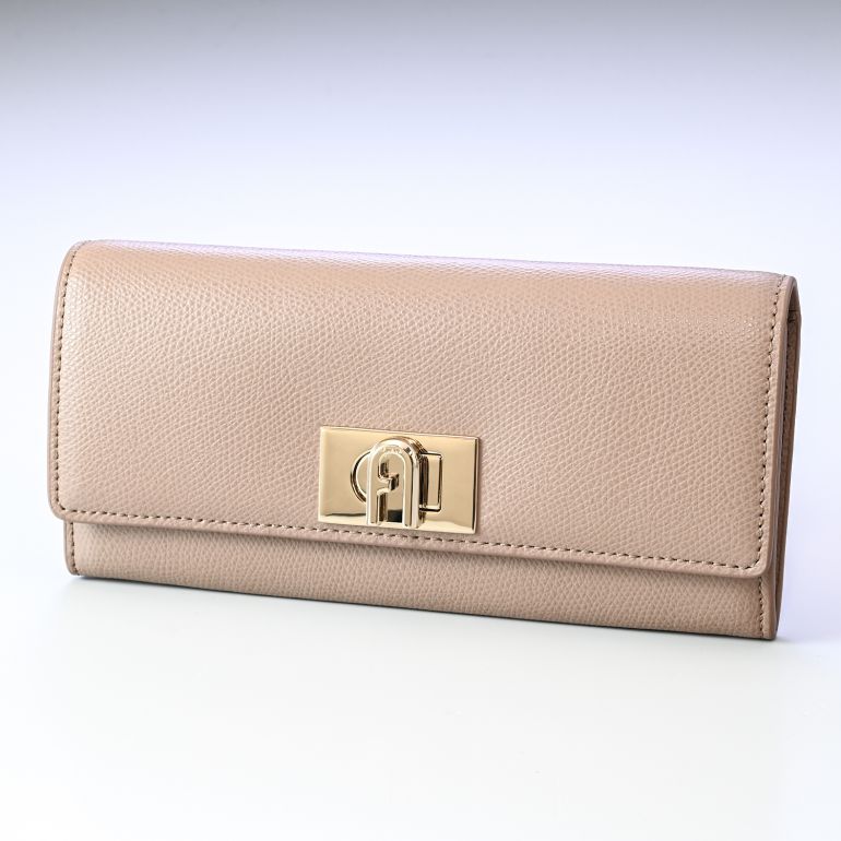 フルラ FURLA 長財布 レディース ターンロック ウォレット グレージュ PCV0ACO ARE000 1257S 名入れ可有料 箔押し 【スペシャルラッピング660円(別売り)】
