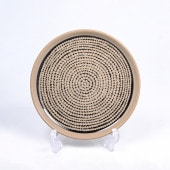 【名入れ可有料】マリメッコ marimekko プレート 13.5cm Rasymatto ラシィマット ブラック×テラ 食器 皿 072262 890 北欧食器 洋食器【スペシャルラッピング660円