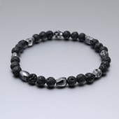 モンアート MONART ブレスレット 天然石 メンズ 数珠 スカル