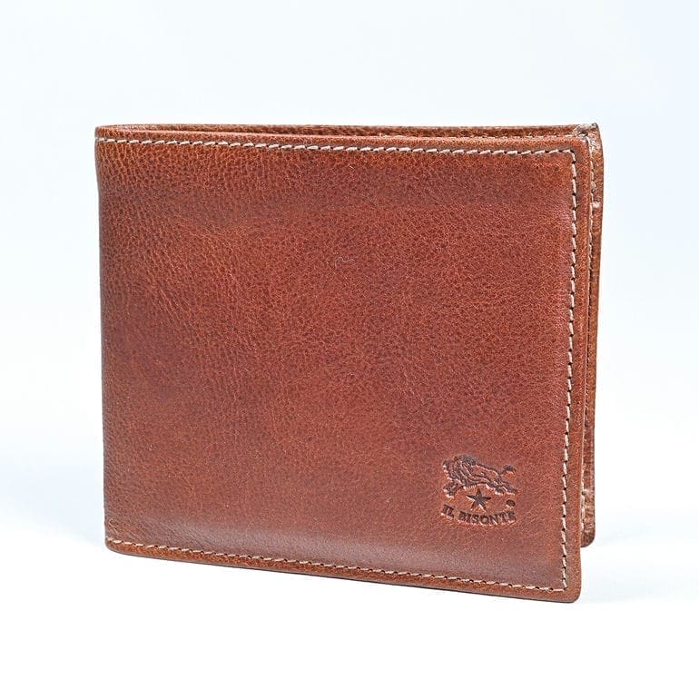 イルビゾンテ IL BISONTE 財布 二つ折り財布 メンズ レディース バケッタレザー コニャック C0487MO 566N SBW007PO0001BW221N 箔押し名入れ可有料【スペシャルラッピング660円(別売り)】