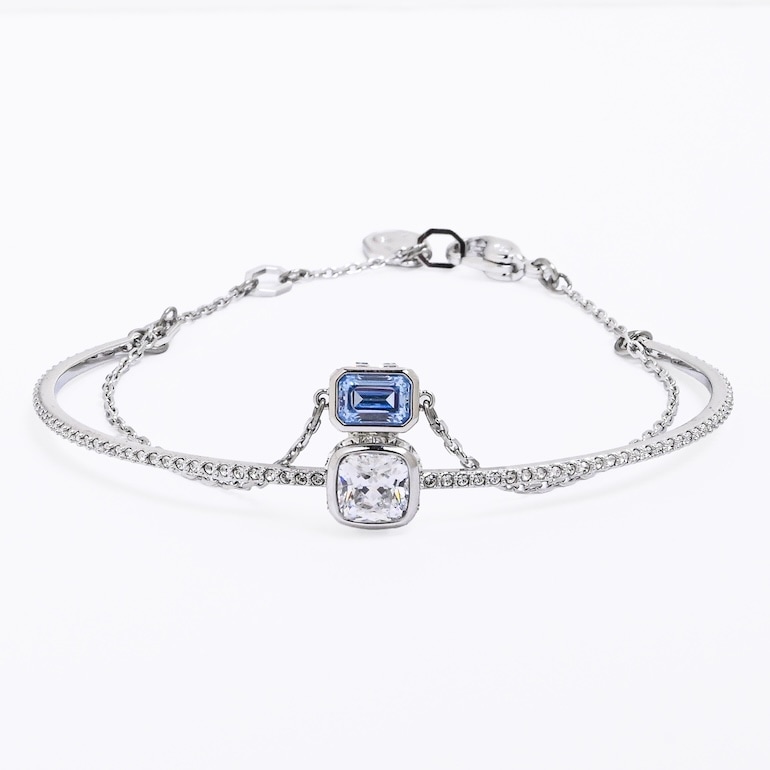 【SWAROVSKI】スワロフスキー Stilla ブルーバングル クロス付き スワロフスキー SWAROVSKI ブレスレット Stilla スティラ