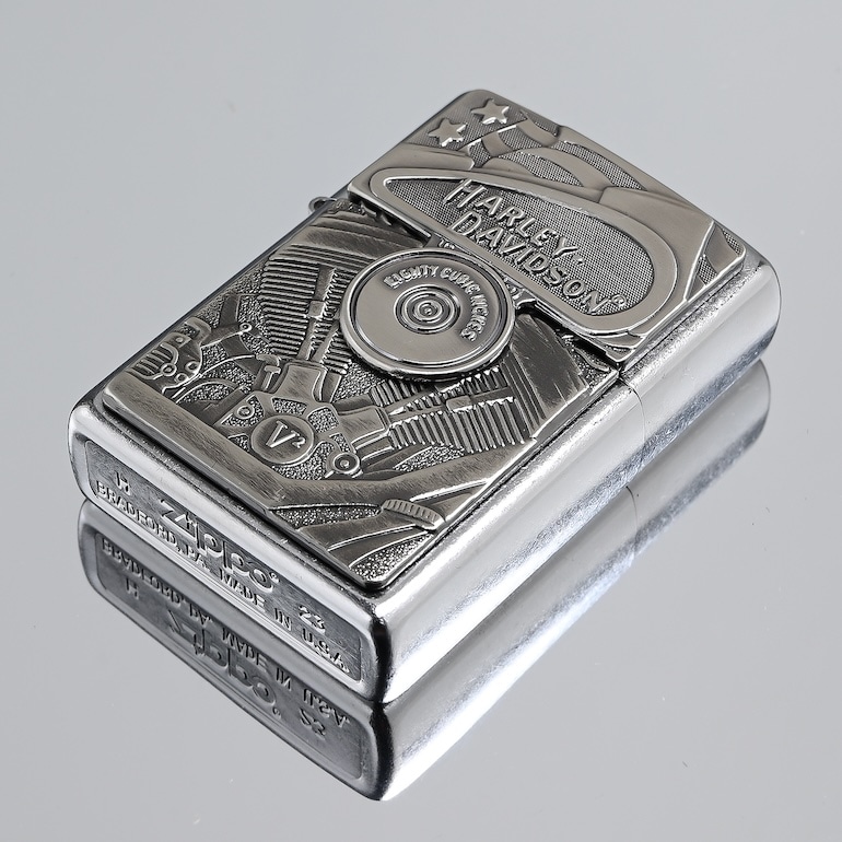 ZIPPO ジッポー ライター ジッポ HARLEY DAVIDSON HD MOTOR FLAG EMBLEM モーターフラッグエンブレム 29266 名入れ可有料<br>ネコポス限定