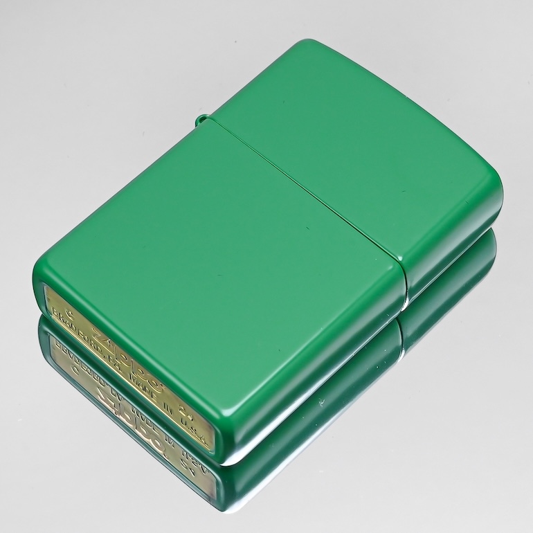 ZIPPO ジッポー ライター ジッポ グラス グリーン 48629 喫煙具 煙草 たばこ 名入れ可有料<br>クロネコゆうパケット限定
