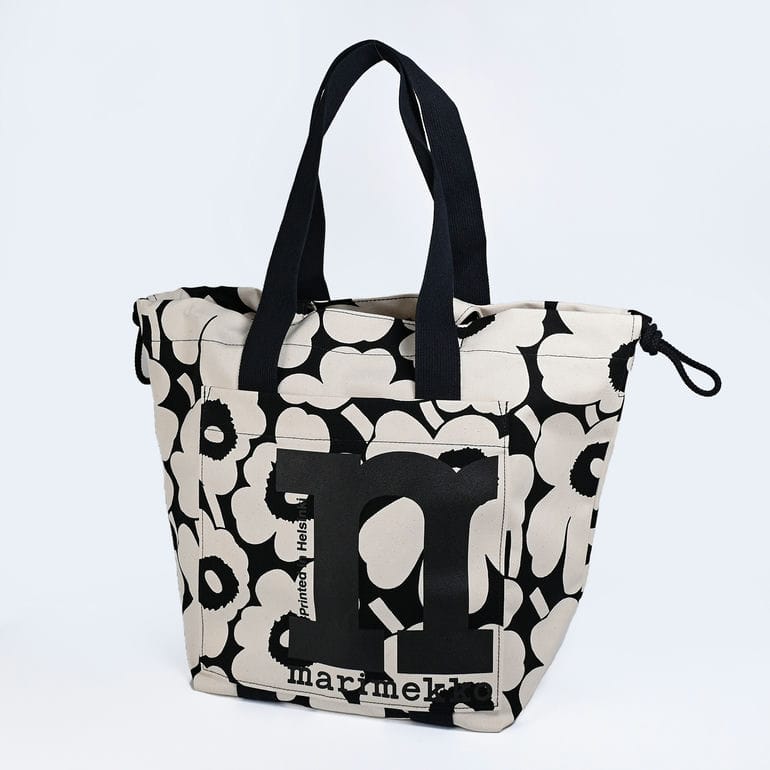 マリメッコ marimekko トートバッグ MONO CITY UNIKKO モノ ミニ シティ ウニッコ レディース ブラック×オフホワイト 92196 092196 908 母の日 北欧雑貨 北欧デザイン