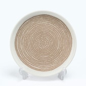 【名入れ可有料】マリメッコ marimekko プレート スモール 13.5cm ラシィマット ベージュ×ホワイト 72638 072638 180 北欧食器 洋食器 北欧デザイン 小皿 テーブルウエ