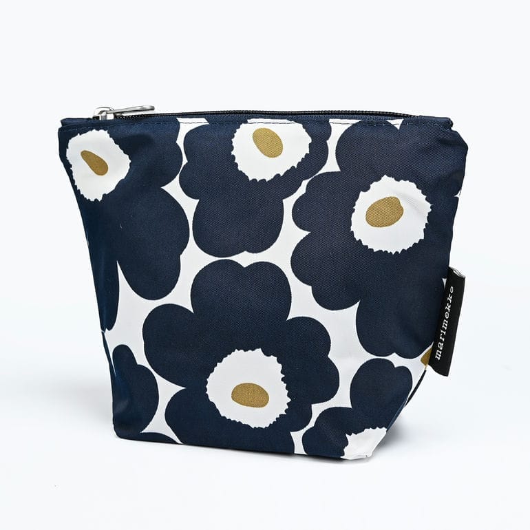 マリメッコ marimekko ポーチ 小物入れ Mini Unikko Kite ミニ ウニッコ カイト ネイビー×ホワイト×ゴールド 72815 072815 152 北欧雑貨 北欧デザイン 母の日