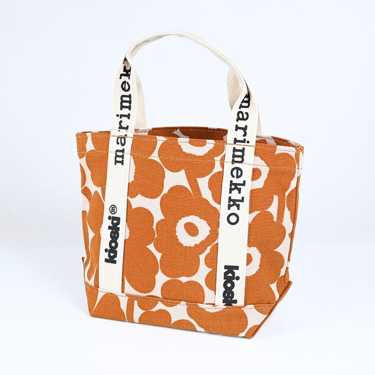 マリメッコ marimekko トートバッグ Carrier Mini Unikko キャリア ミニ ウニッコ レディース ブラウン×ベージュ 92459 092459 878 北欧雑貨 北欧デザイン