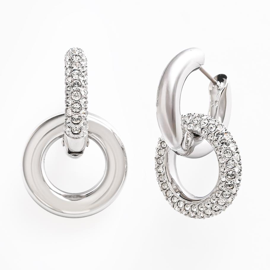 スワロフスキー SWAROVSKI ピアス 2023AW Dextera フープピアス
